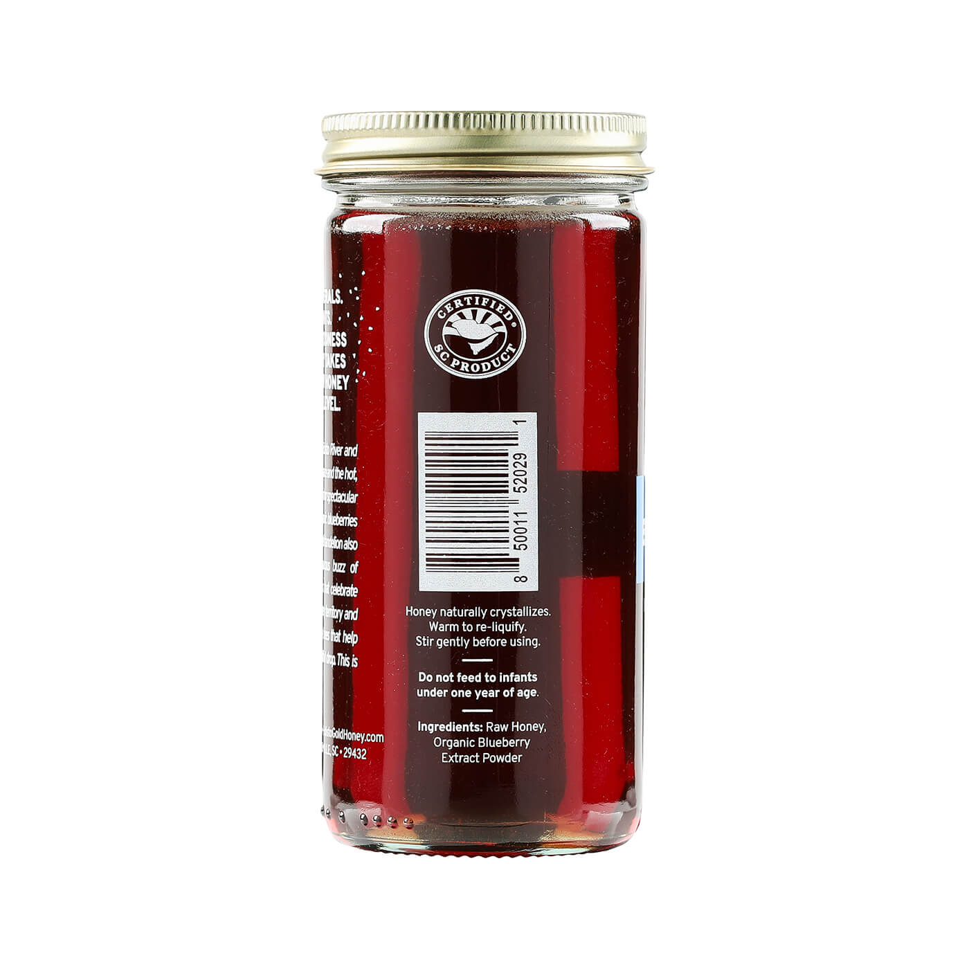 Blueberry-Infused Raw Honey
