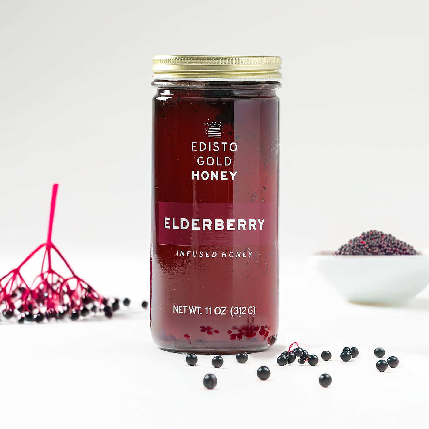 Elderberrry Infused Honey