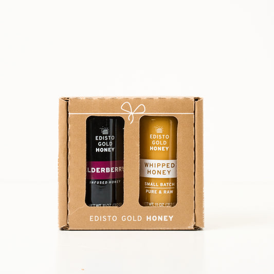 Elderberry Infused and Whipped Honey Gift Set