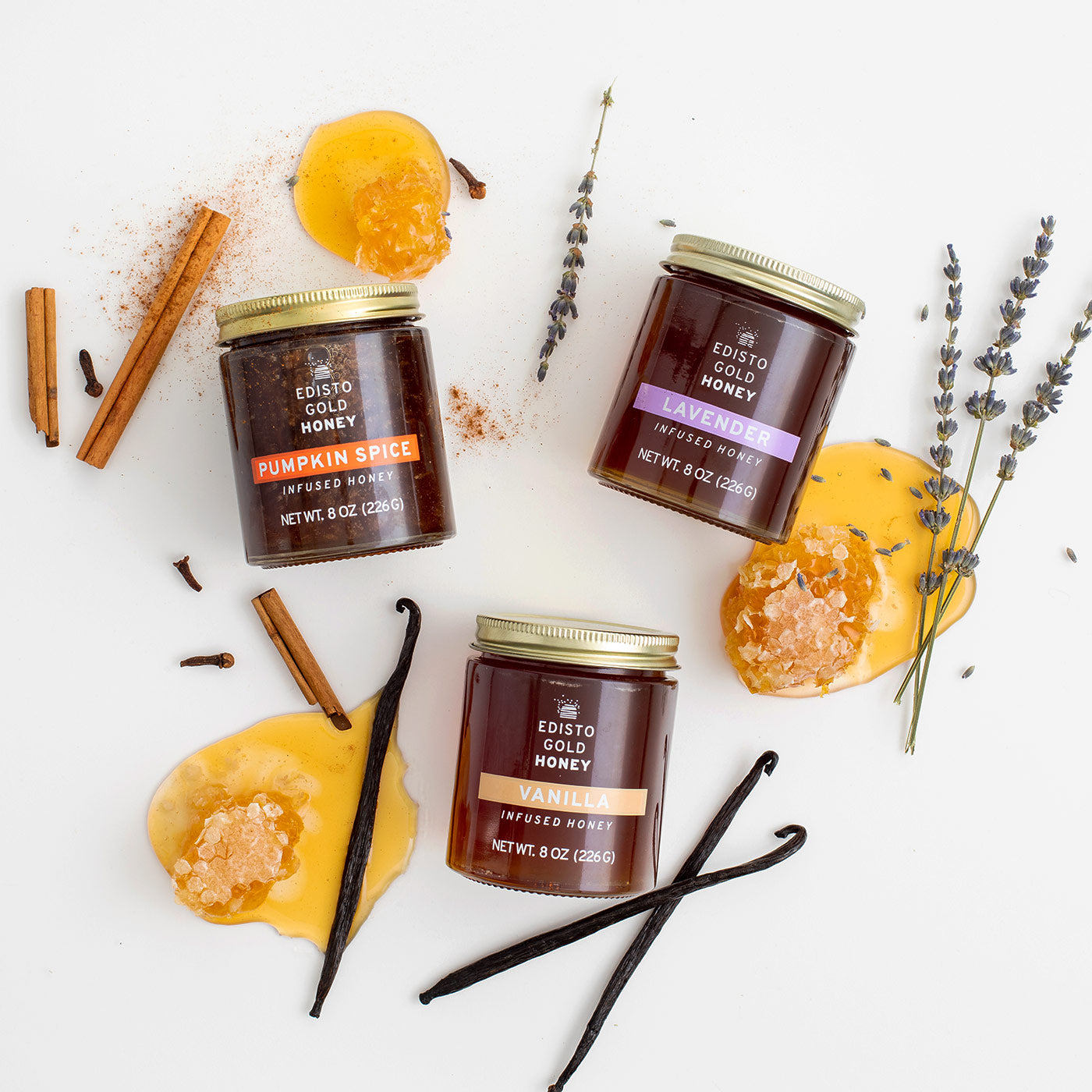 Flavor-Infused Raw Honey Gift Set